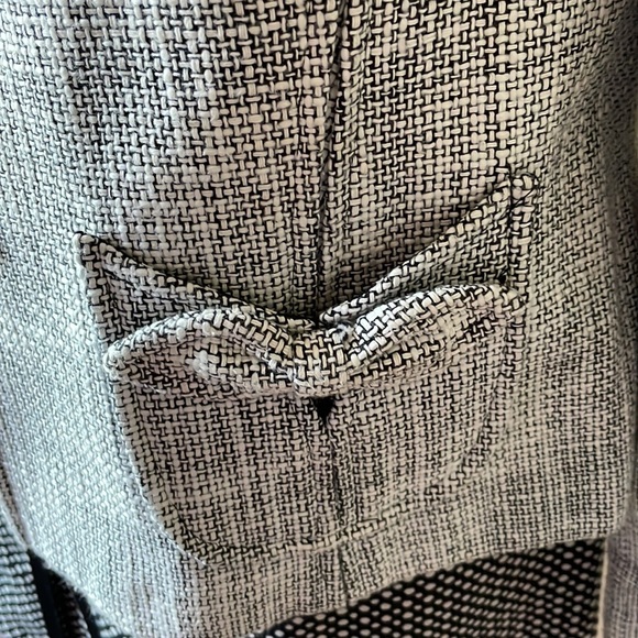 Sigrid Olsen Suite Jacket & Skirt in White/Black Size-12 - Picture 10 of 11